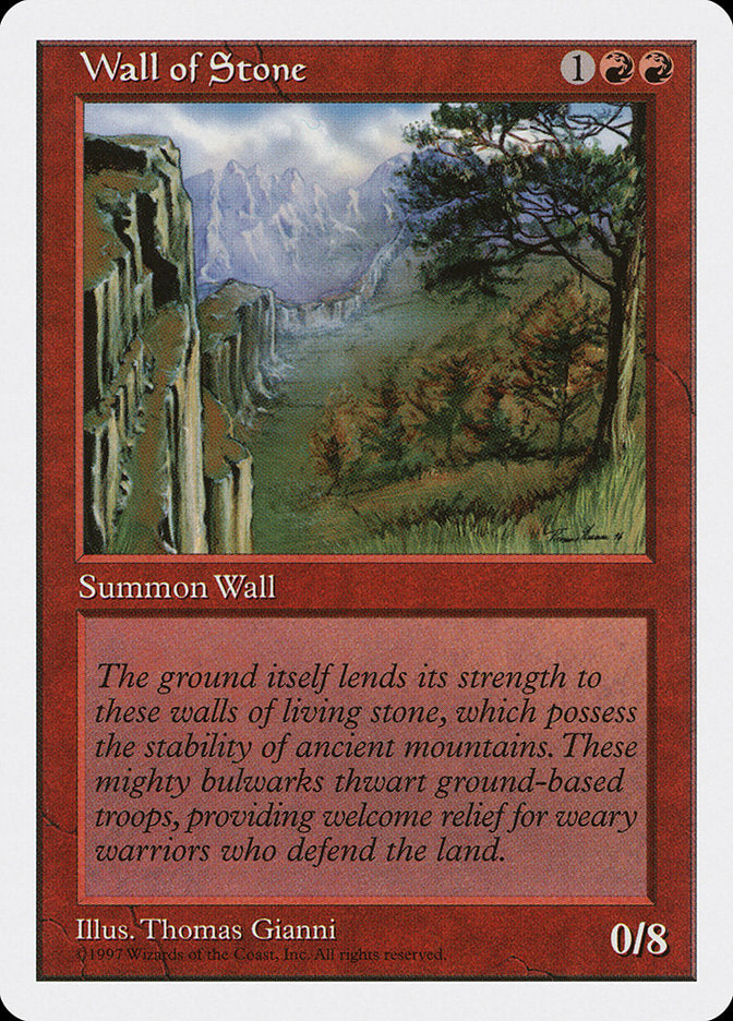 Wall of Stone [Fifth Edition] | Devastation Store