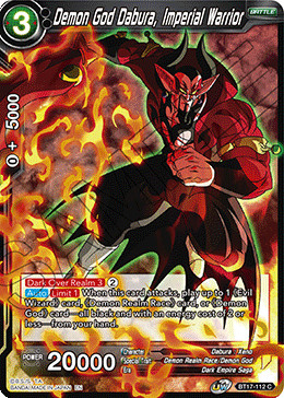 Demon God Dabura, Imperial Warrior (BT17-112) [Ultimate Squad] | Devastation Store