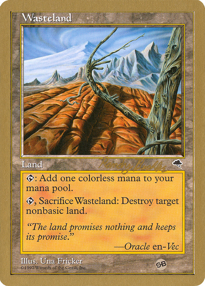 Wasteland (Randy Buehler) (SB) [World Championship Decks 1998] | Devastation Store