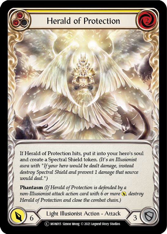 Herald of Protection (Yellow) [U-MON015] Unlimited Edition Normal | Devastation Store