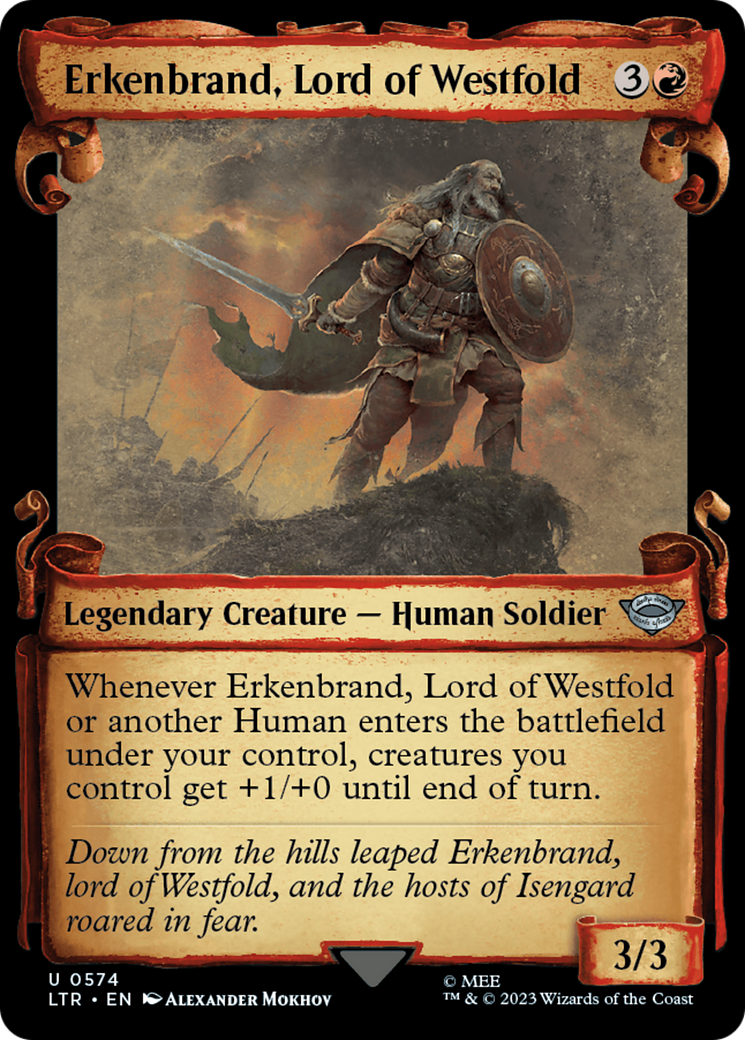 Erkenbrand, Lord of Westfold [The Lord of the Rings: Tales of Middle-Earth Showcase Scrolls] | Devastation Store