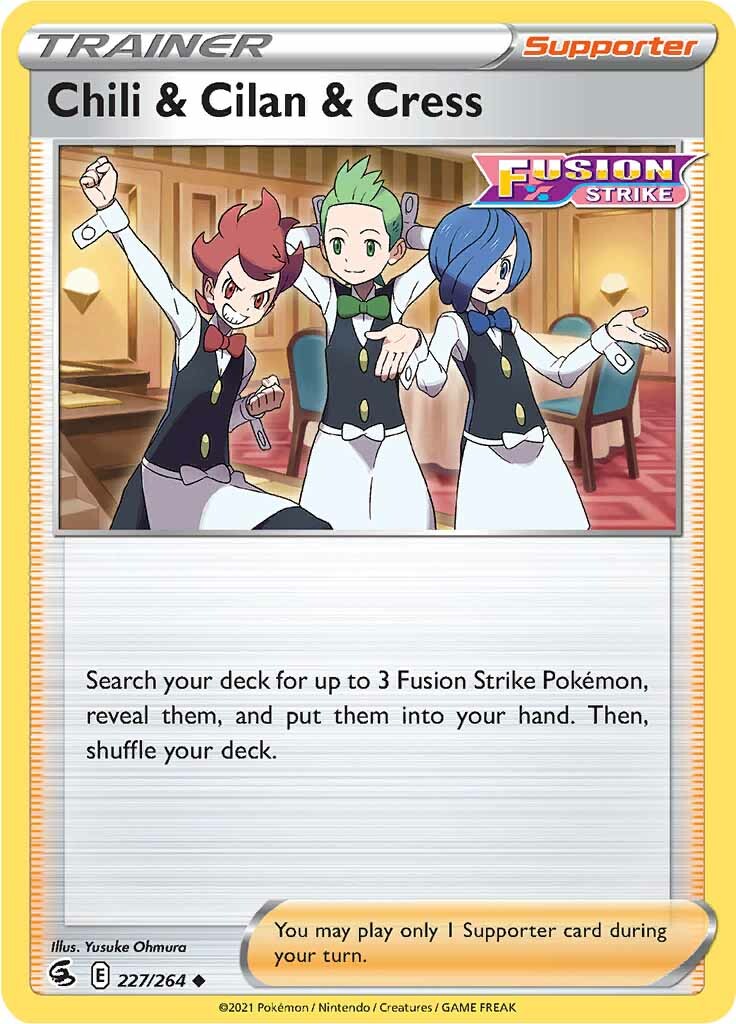 Chili & Cilan & Cress (227/264) [Sword & Shield: Fusion Strike] | Devastation Store