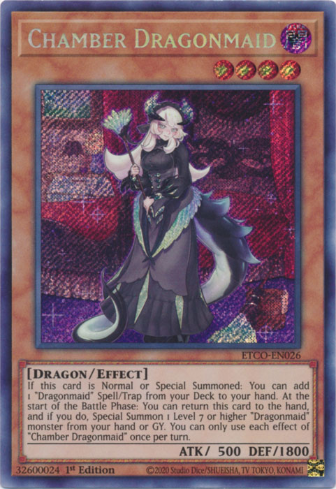 Chamber Dragonmaid [ETCO-EN026] Secret Rare | Devastation Store