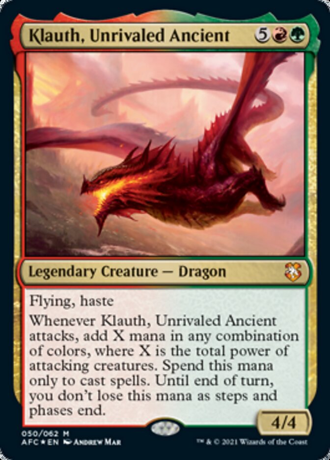 Klauth, Unrivaled Ancient [Dungeons & Dragons: Adventures in the Forgotten Realms Commander] | Devastation Store