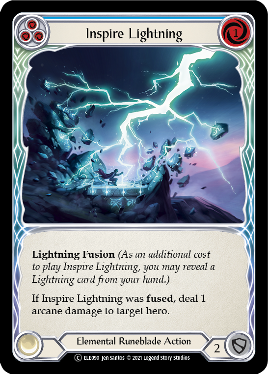Inspire Lightning (Blue) [U-ELE090] Unlimited Normal | Devastation Store