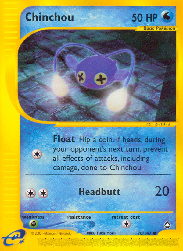 Chinchou (70/147) [Aquapolis] | Devastation Store