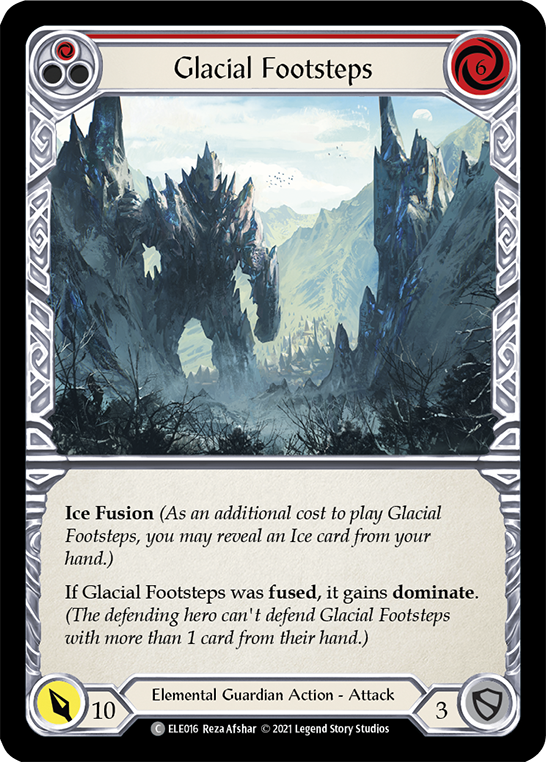 Glacial Footsteps (Red) [ELE016] (Tales of Aria)  1st Edition Normal | Devastation Store
