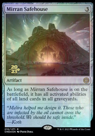 Mirran Safehouse [Phyrexia: All Will Be One Prerelease Promos] | Devastation Store