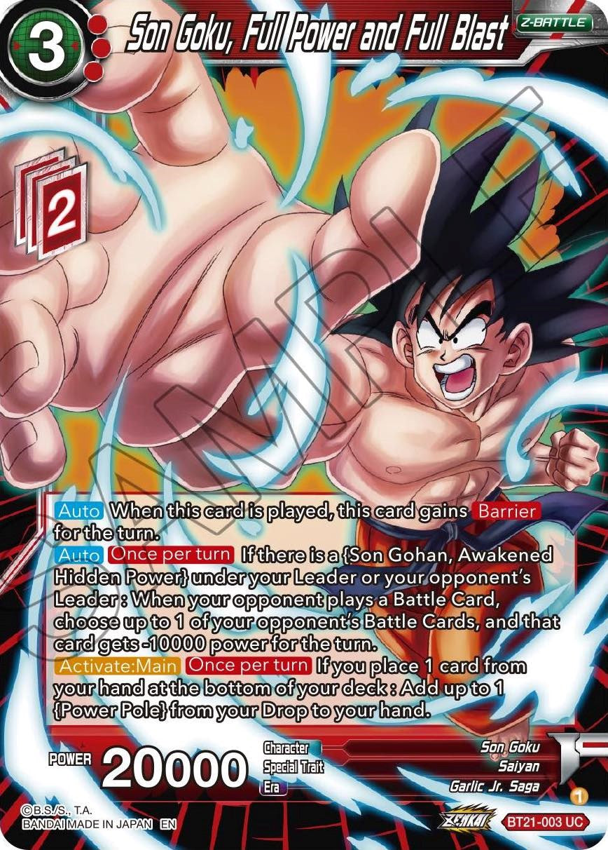 Son Goku, Full Power and Full Blast (BT21-003) [Wild Resurgence] | Devastation Store