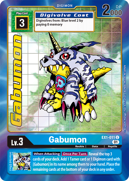 Gabumon [EX1-011] (Alternate Art) [Classic Collection] | Devastation Store