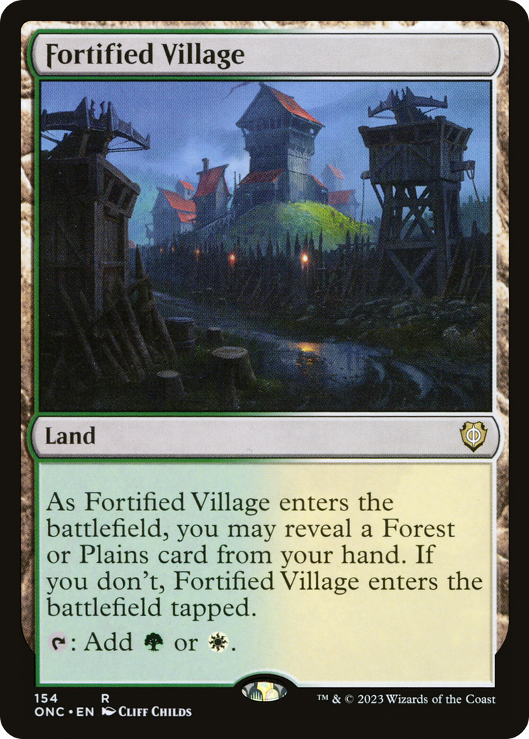 Fortified Village [Phyrexia: All Will Be One Commander] | Devastation Store