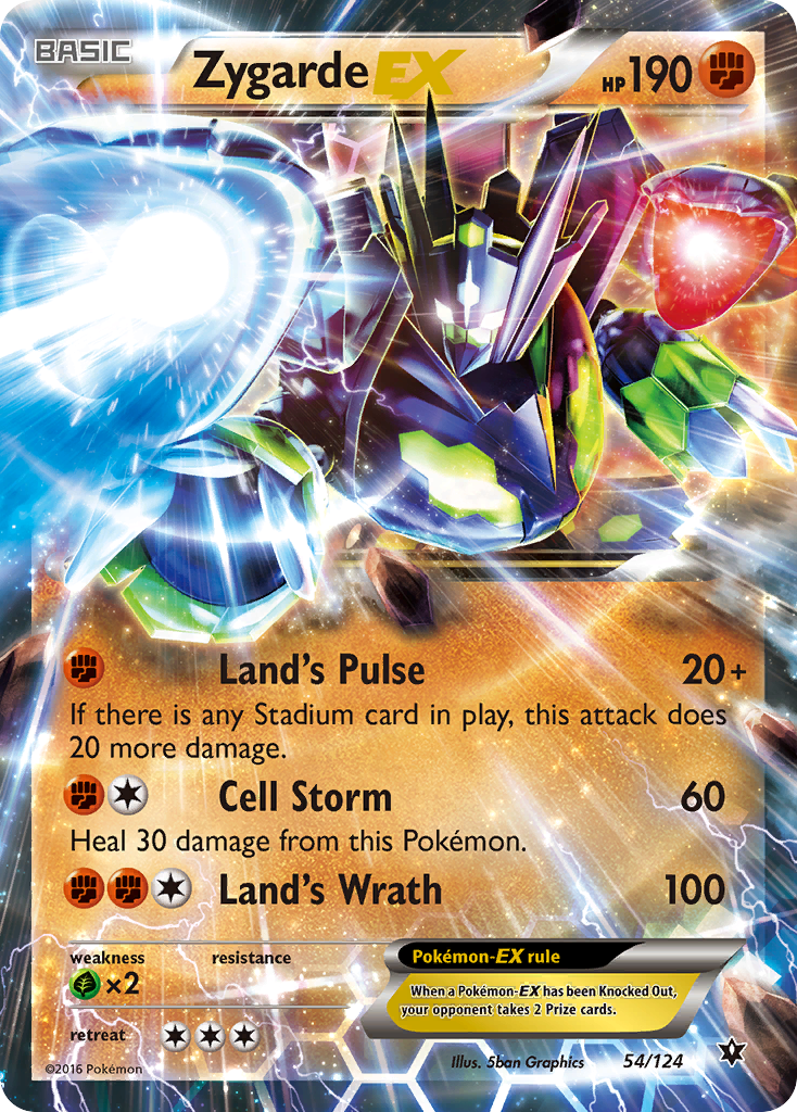 Zygarde EX (54/124) [XY: Fates Collide] | Devastation Store