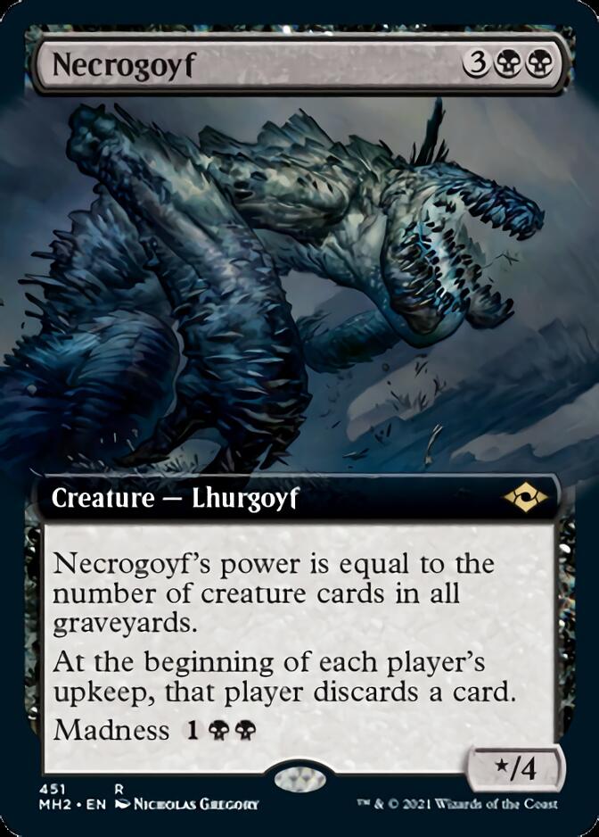 Necrogoyf (Extended Art) [Modern Horizons 2] | Devastation Store