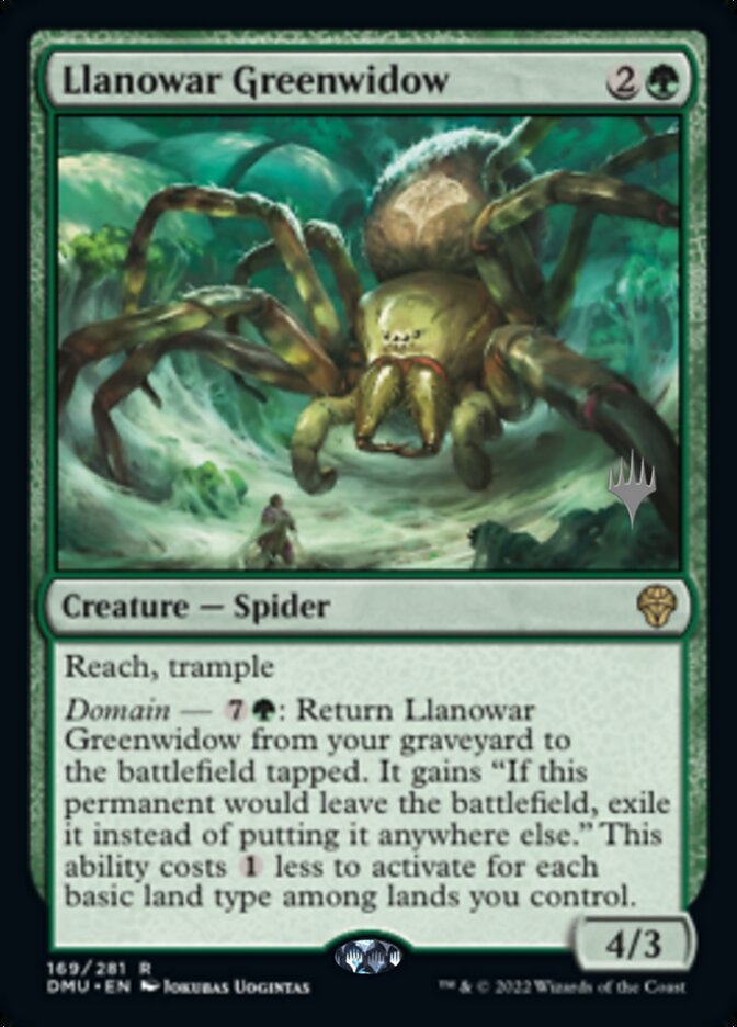 Llanowar Greenwidow (Promo Pack) [Dominaria United Promos] | Devastation Store