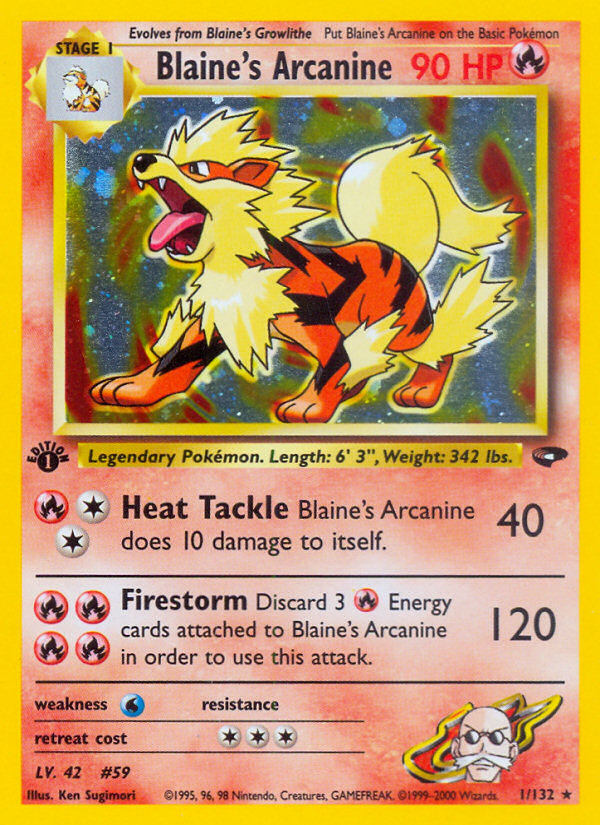 Blaine's Arcanine (1/132) [Gym Challenge 1st Edition] | Devastation Store