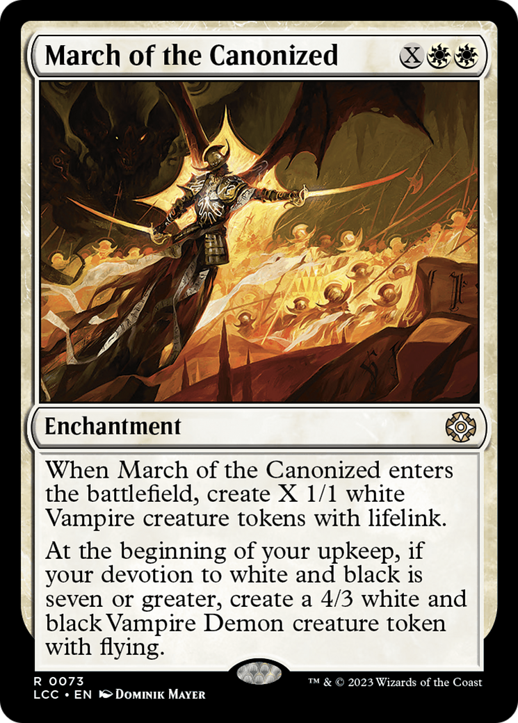 March of the Canonized [The Lost Caverns of Ixalan Commander] | Devastation Store