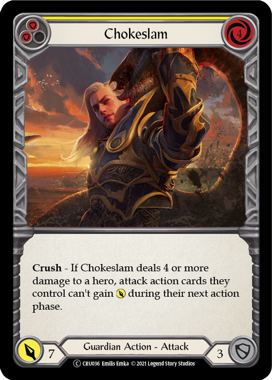 Chokeslam (Yellow) [CRU036] Unlimited Normal | Devastation Store