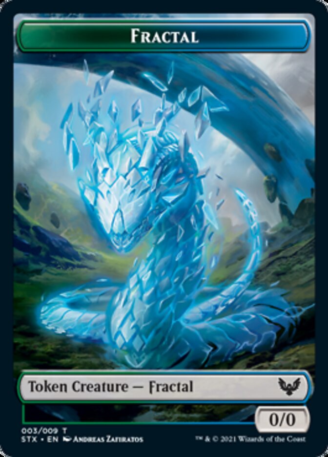 Fractal // Avatar Token [Strixhaven: School of Mages Tokens] | Devastation Store