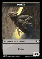 Treasure // Demon Double-Sided Token [Commander Masters Tokens] | Devastation Store
