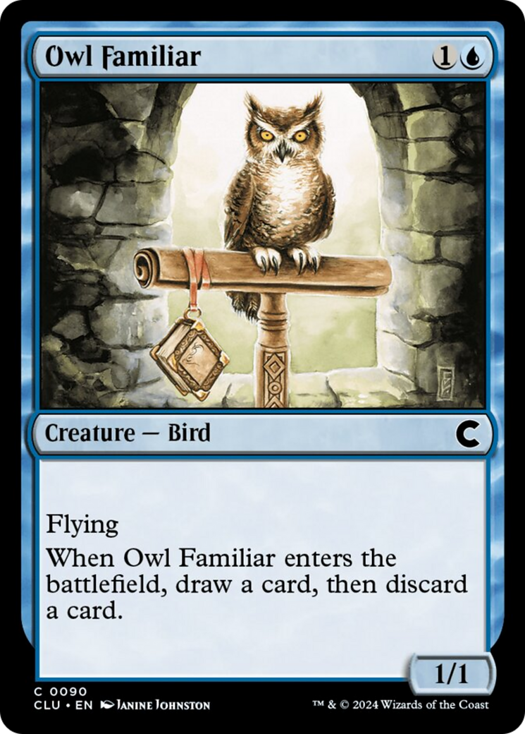Owl Familiar [Ravnica: Clue Edition] | Devastation Store