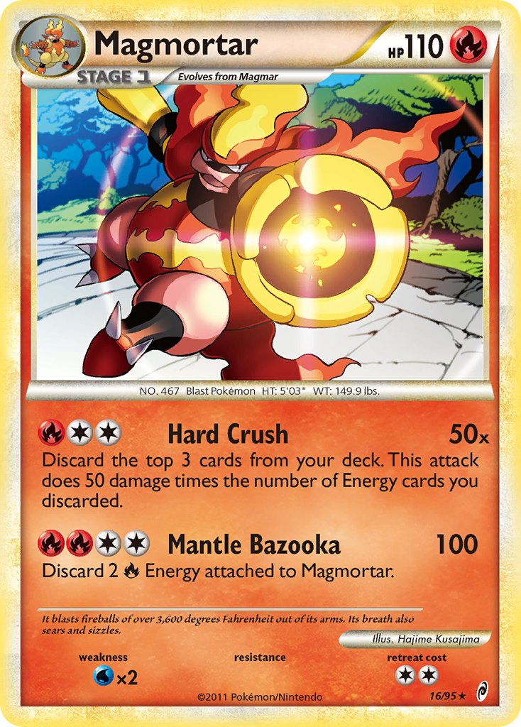 Magmortar (16/95) (Theme Deck Exclusive) [HeartGold & SoulSilver: Call of Legends] | Devastation Store