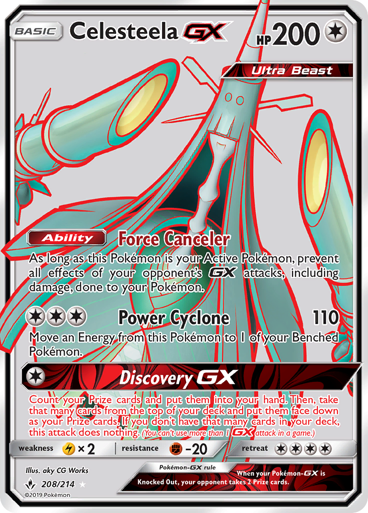 Celesteela GX (208/214) [Sun & Moon: Unbroken Bonds] | Devastation Store