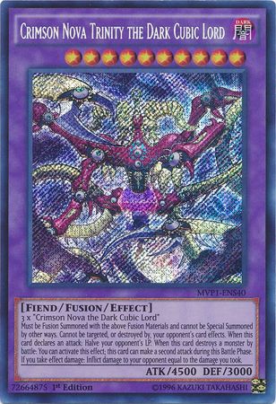 Crimson Nova Trinity the Dark Cubic Lord [MVP1-ENS40] Secret Rare | Devastation Store