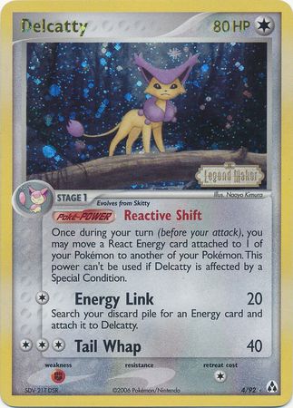 Delcatty (4/92) (Stamped) [EX: Legend Maker] | Devastation Store