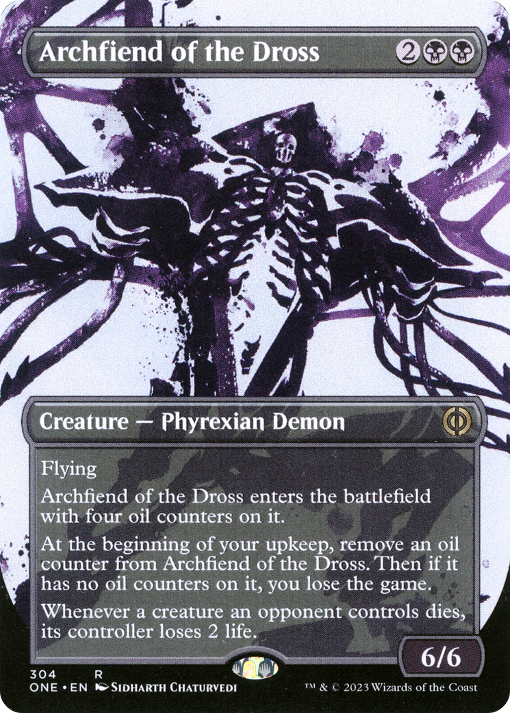 Archfiend of the Dross (Borderless Ichor) [Phyrexia: All Will Be One] | Devastation Store