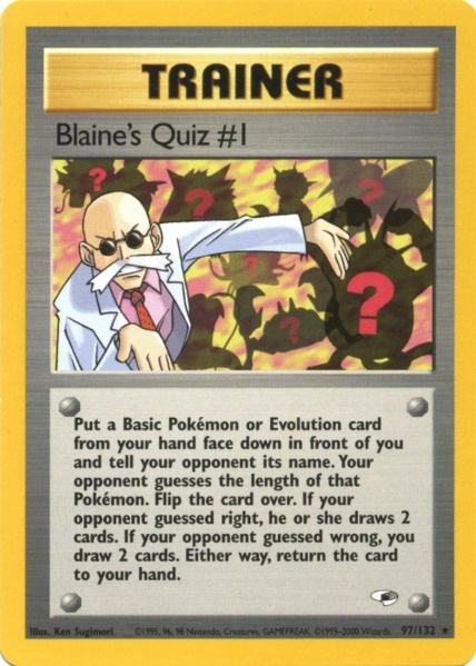 Blaine's Quiz #1 (97/132) [Gym Heroes Unlimited] | Devastation Store