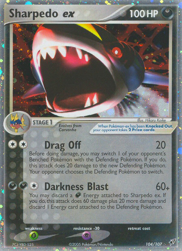 Sharpedo ex (104/107) [EX: Deoxys] | Devastation Store