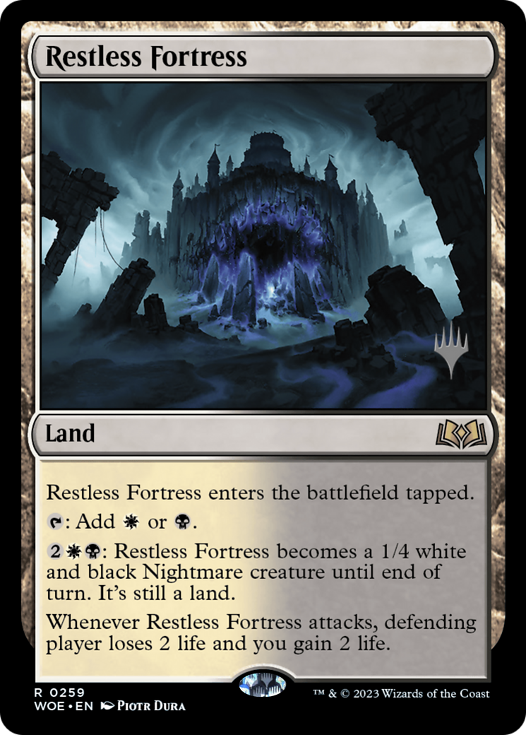 Restless Fortress (Promo Pack) [Wilds of Eldraine Promos] | Devastation Store