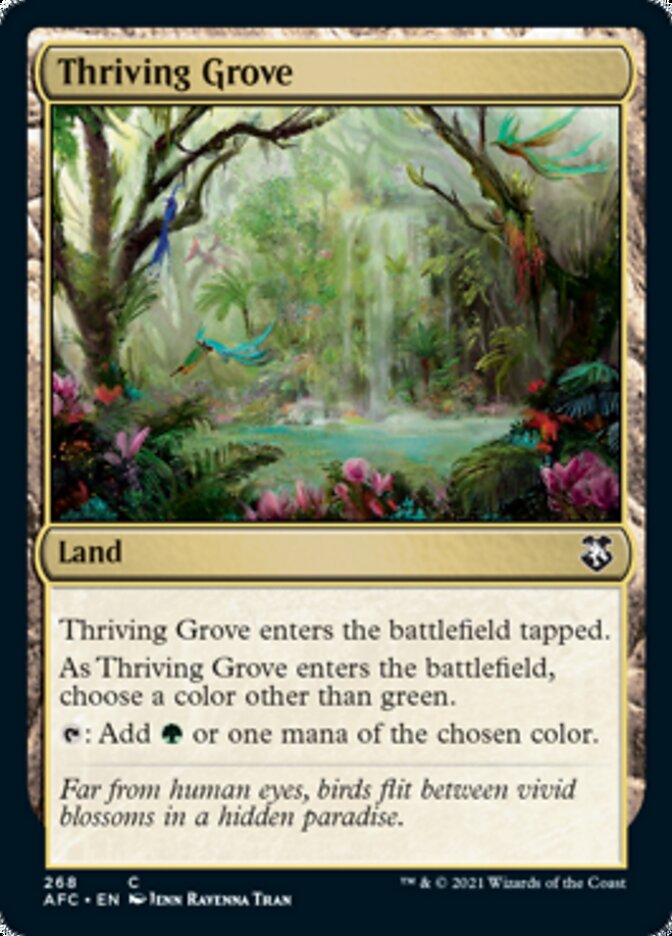 Thriving Grove [Dungeons & Dragons: Adventures in the Forgotten Realms Commander] | Devastation Store