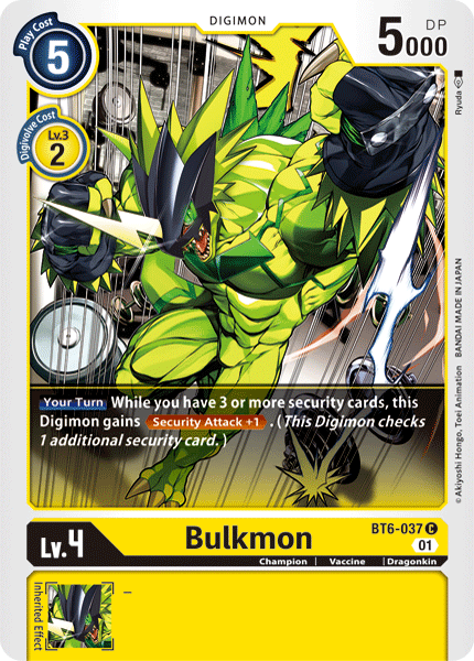 Bulkmon [BT6-037] [Double Diamond] | Devastation Store