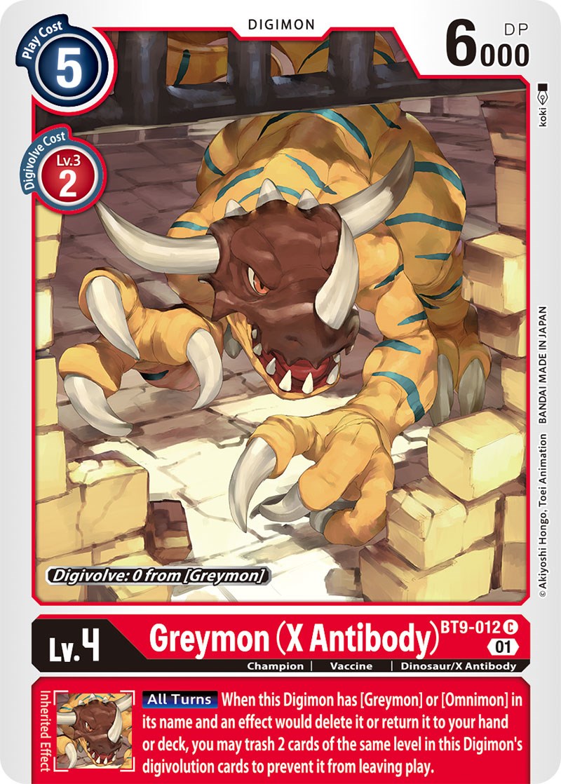 Greymon (X Antibody) [BT9-012] [X Record] | Devastation Store