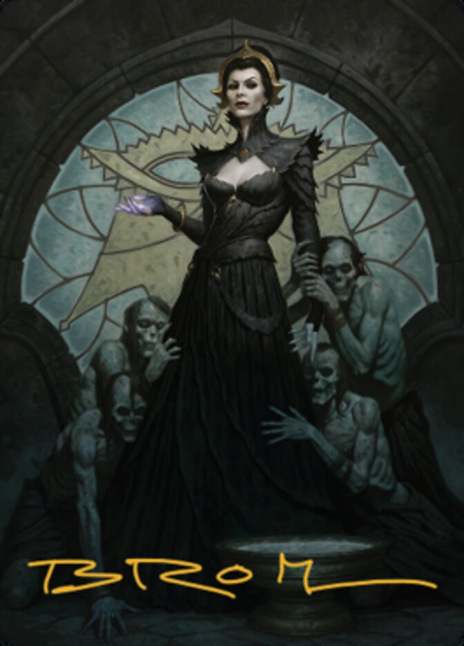 Liliana of the Veil Art Card (Gold-Stamped Signature) [Dominaria United Art Series] | Devastation Store