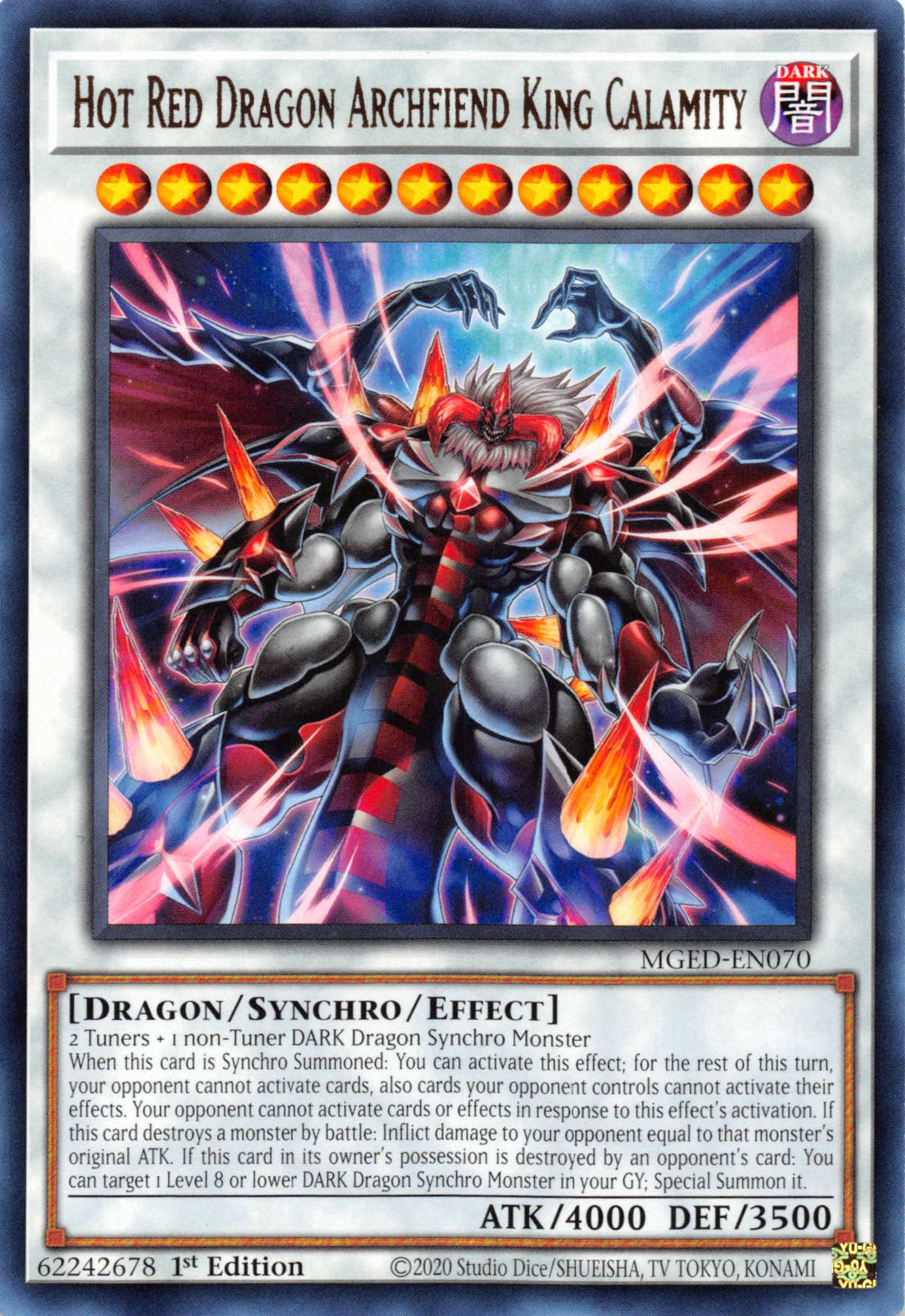 Hot Red Dragon Archfiend King Calamity [MGED-EN070] Rare | Devastation Store