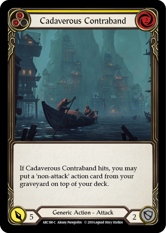 Cadaverous Contraband (Yellow) [ARC180-C] 1st Edition Rainbow Foil - Devastation Store | Devastation Store