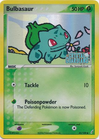 Bulbasaur (45/100) (Stamped) [EX: Crystal Guardians] | Devastation Store