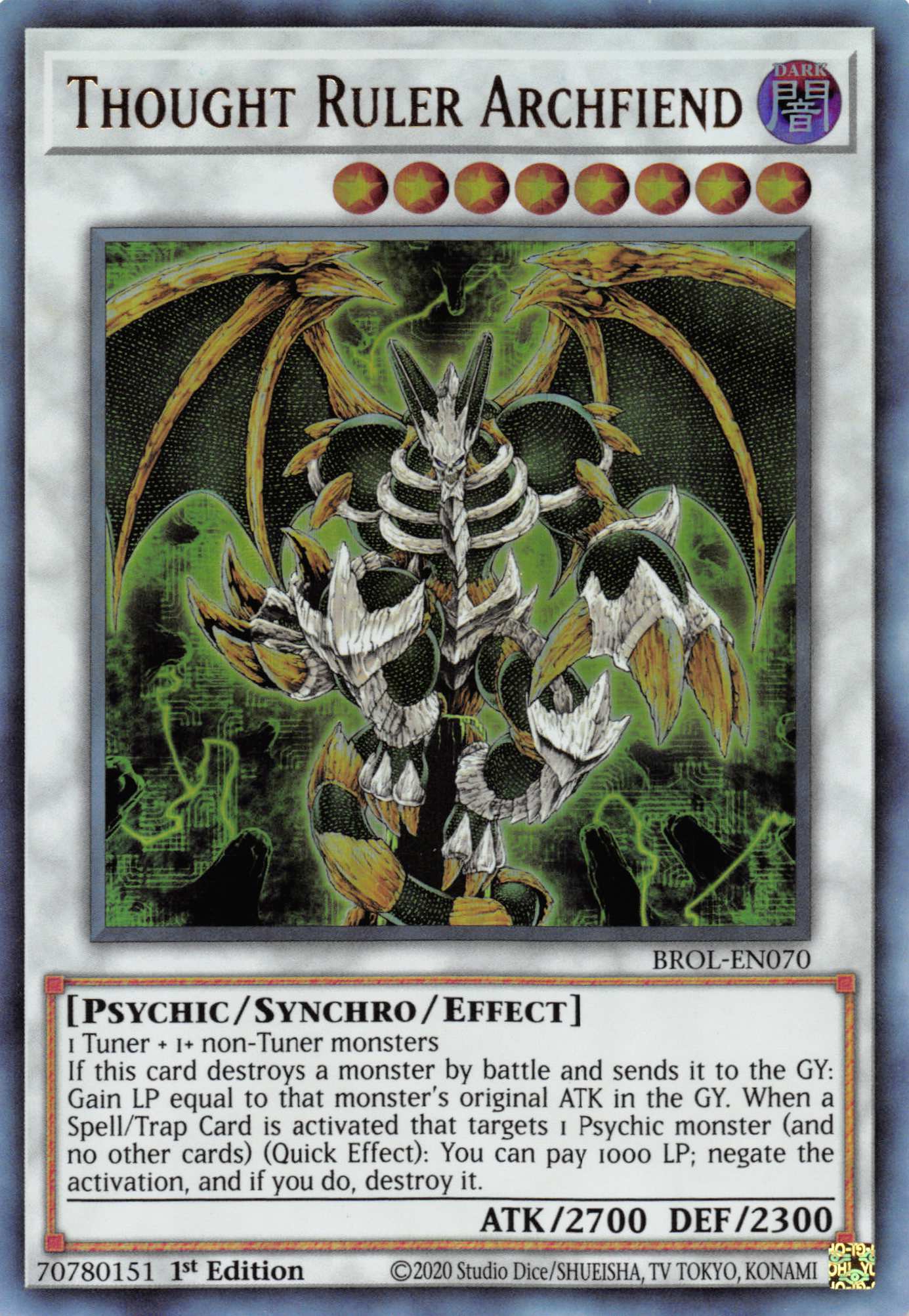 Thought Ruler Archfiend [BROL-EN070] Ultra Rare | Devastation Store