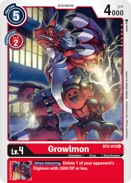 Growlmon [BT2-013] [Release Special Booster Ver.1.0] | Devastation Store