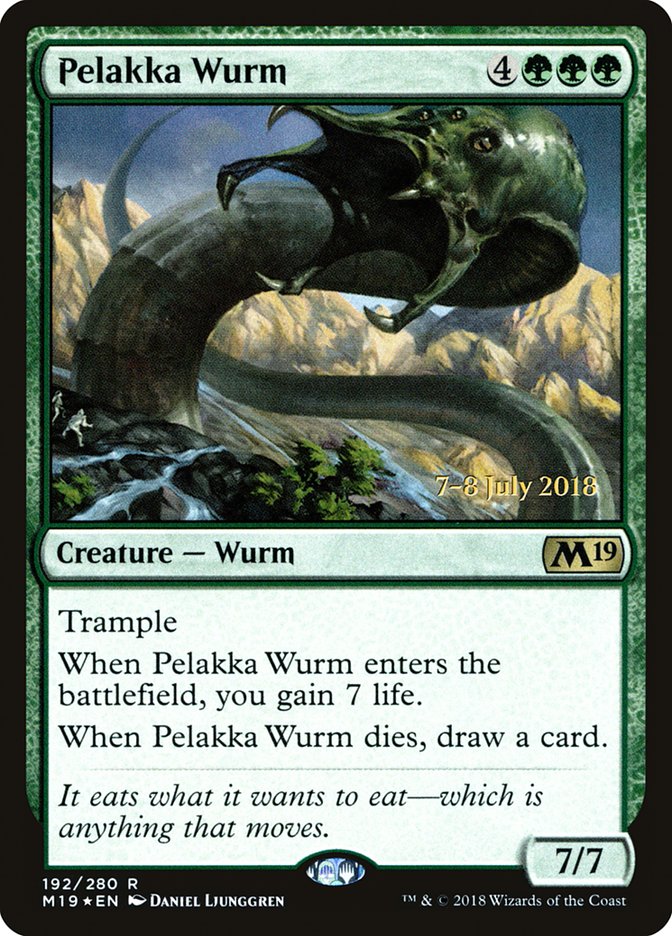 Pelakka Wurm  [Core Set 2019 Prerelease Promos] - Devastation Store | Devastation Store