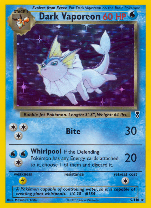 Dark Vaporeon (9/110) [Legendary Collection] | Devastation Store