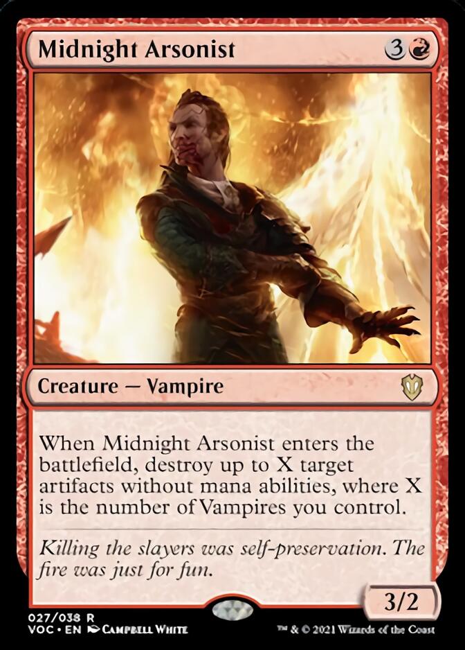 Midnight Arsonist [Innistrad: Crimson Vow Commander] | Devastation Store