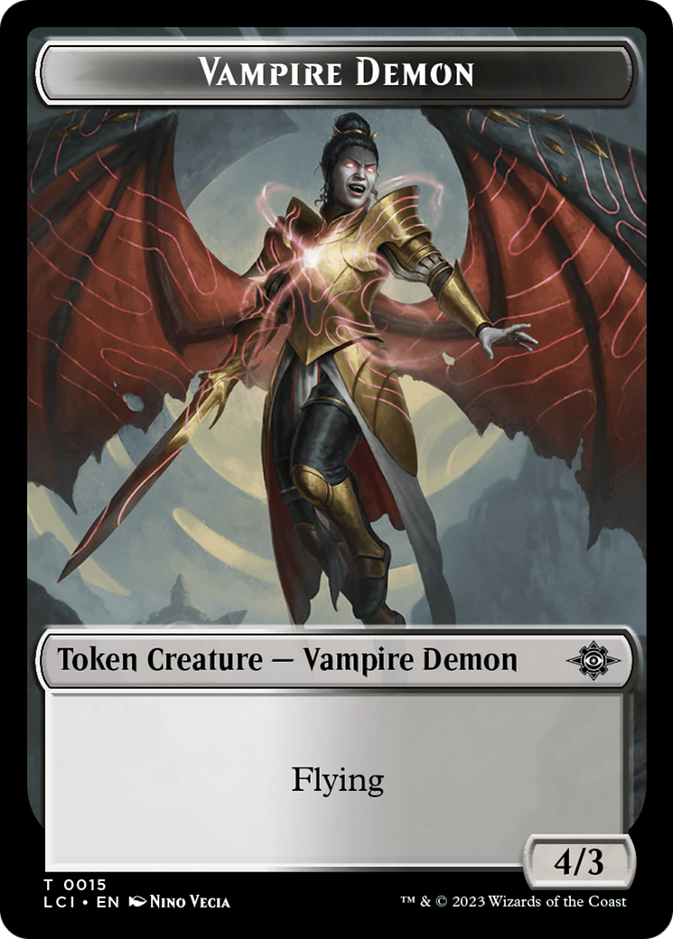 Gnome // Vampire Demon Double-Sided Token [The Lost Caverns of Ixalan Tokens] | Devastation Store