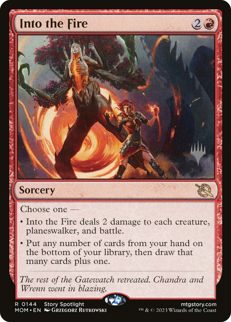 Into the Fire (Promo Pack) [March of the Machine Promos] | Devastation Store