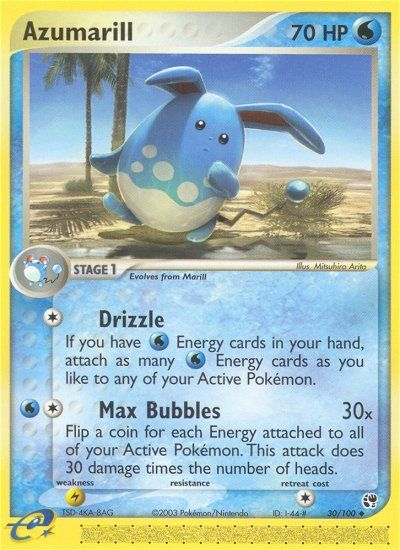 Azumarill (30/100) [EX: Sandstorm] | Devastation Store