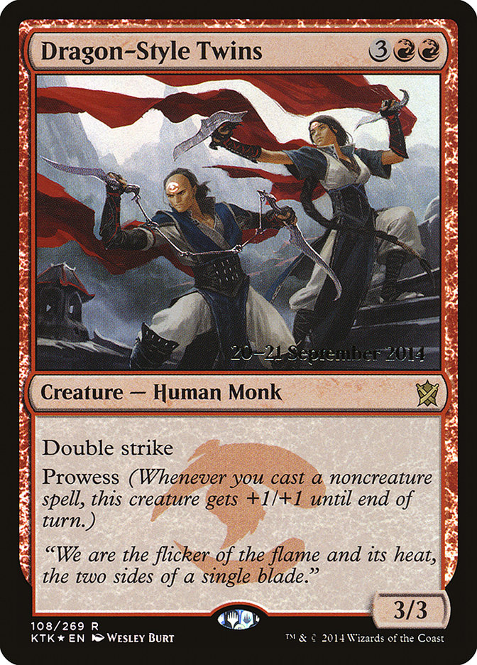 Dragon-Style Twins  [Khans of Tarkir Prerelease Promos] - Devastation Store | Devastation Store