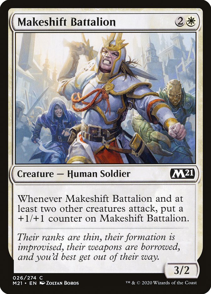 Makeshift Battalion [Core Set 2021] | Devastation Store