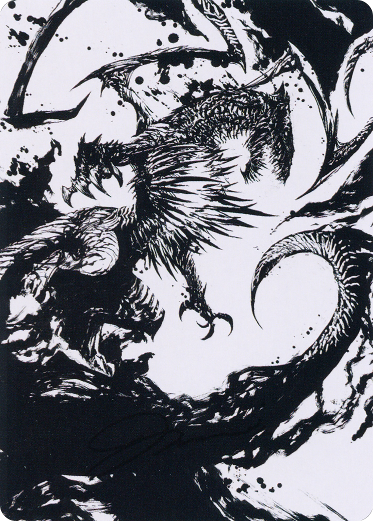 Skithiryx, the Blight Dragon Art Card [March of the Machine Art Series] | Devastation Store